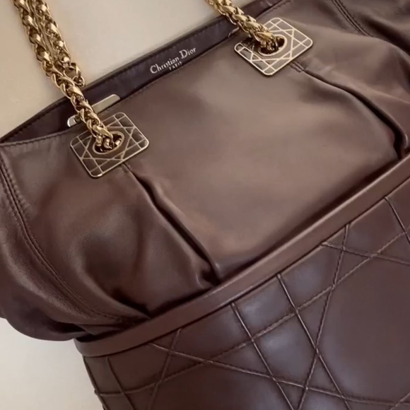 Dior Granville brown handbag X LARGE - Picture 3 of 7